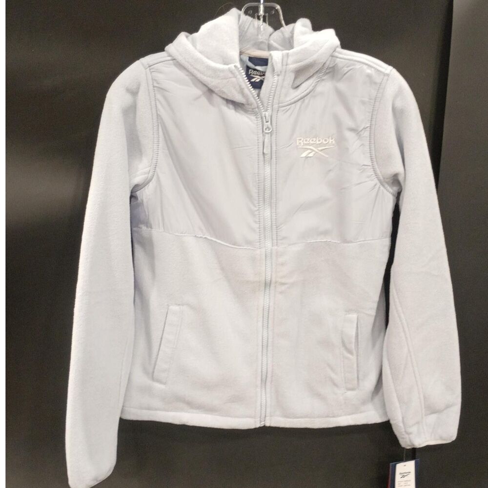 Reebok Light Blue Hooded Jacket - Girls Size 14/16 - NWT